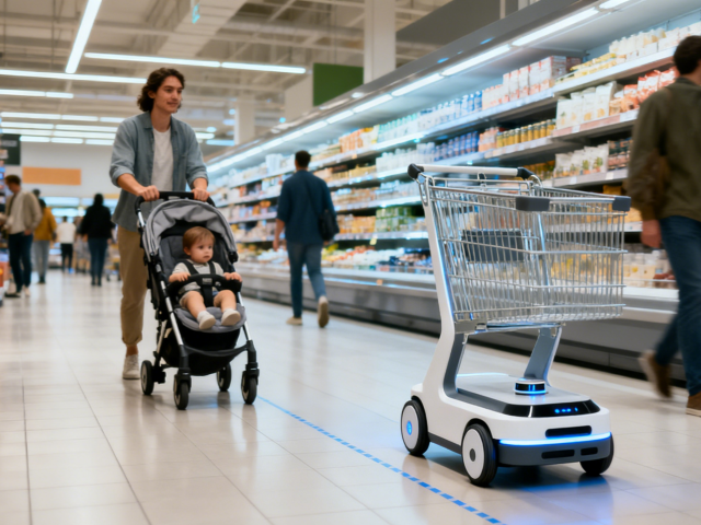 follow-me shoping cart